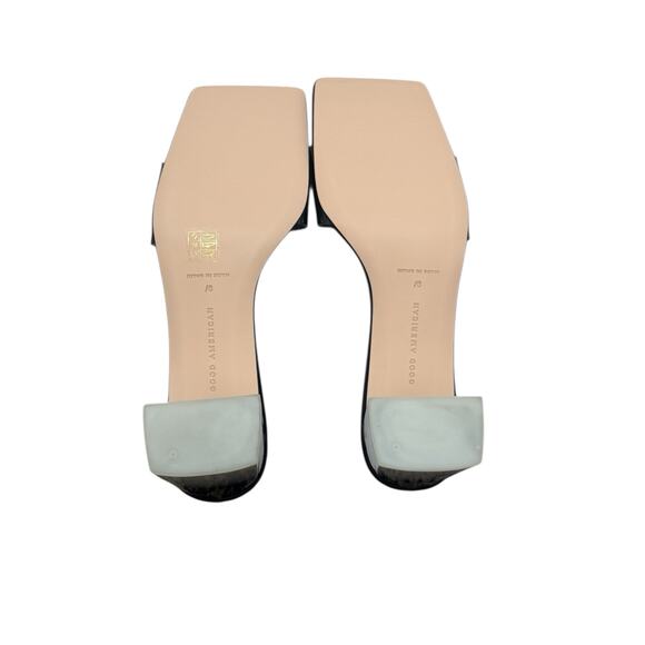 NIB! Good American Block Heel Slide Sandal in Black - Size 9.5 - Picture 9 of 11